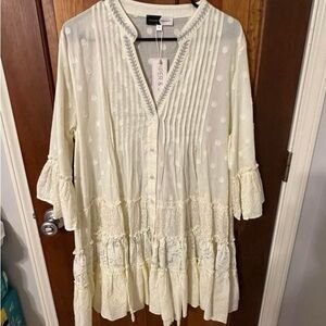 Piper & Scoot Cream Mini Dress